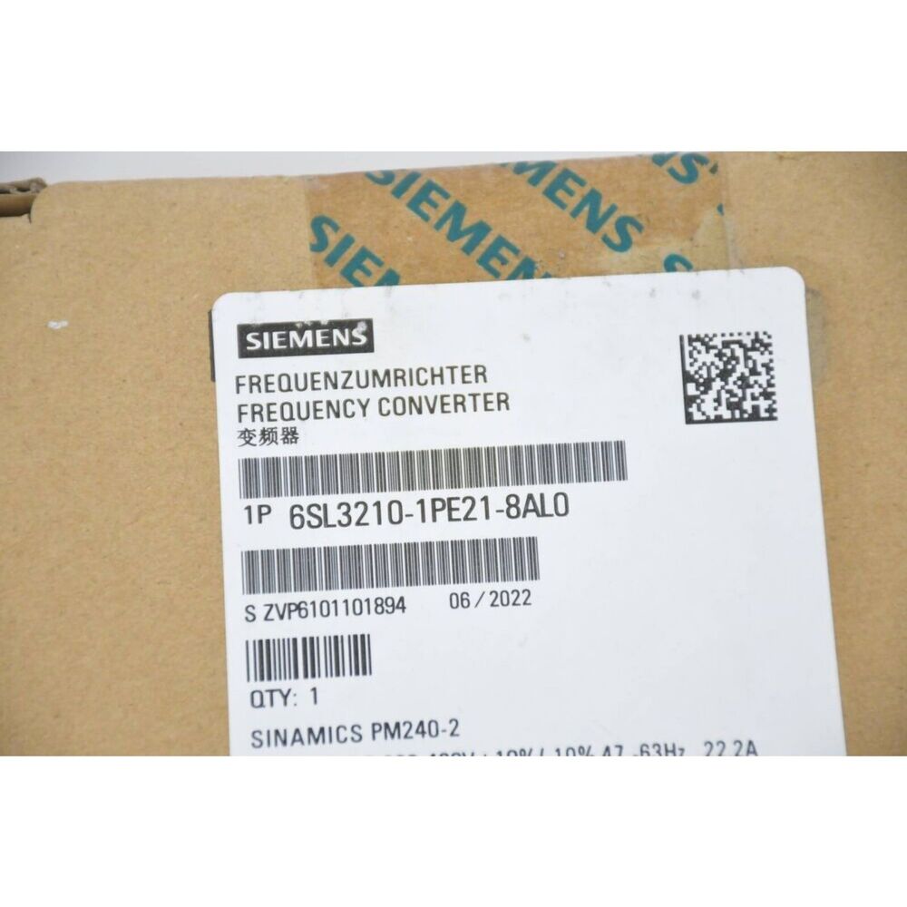 New Siemens 6SL3 210-1PE21-8AL0 SINAMICS PM240-2 with Filter 6SL3210-1PE21-8AL0