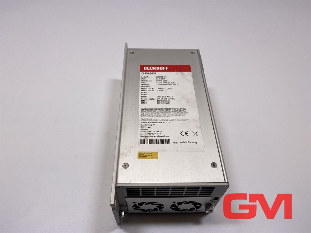 Beckhoff Schaltschrank-Industrie-Pc C6930-0050 Core i7-4700 CPU+FC9062 Modules
