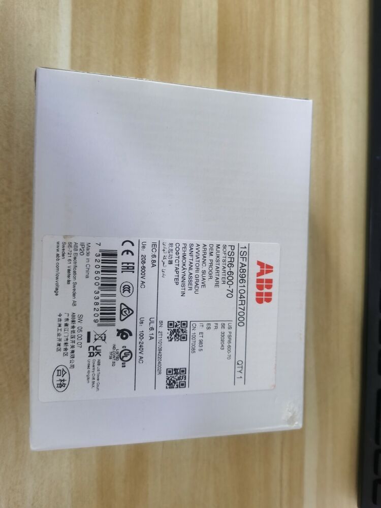 1PC New ABB PSR6-600-70 1SFA896104R7000 Soft Starter In Box Brand