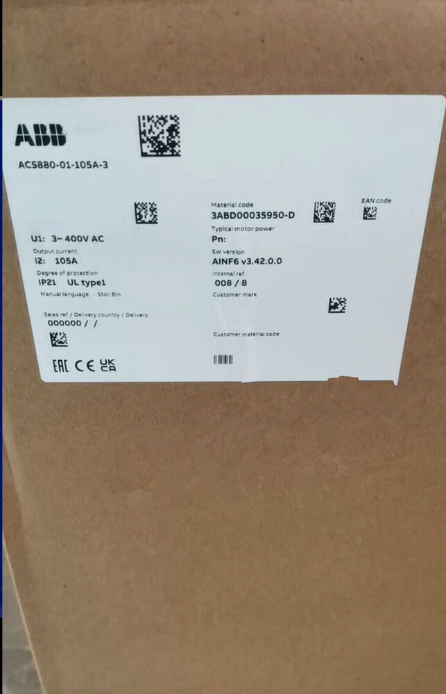 ACS880-01-105A-3 1PCS NEW Frequency Converter ACS880-01-105A-3