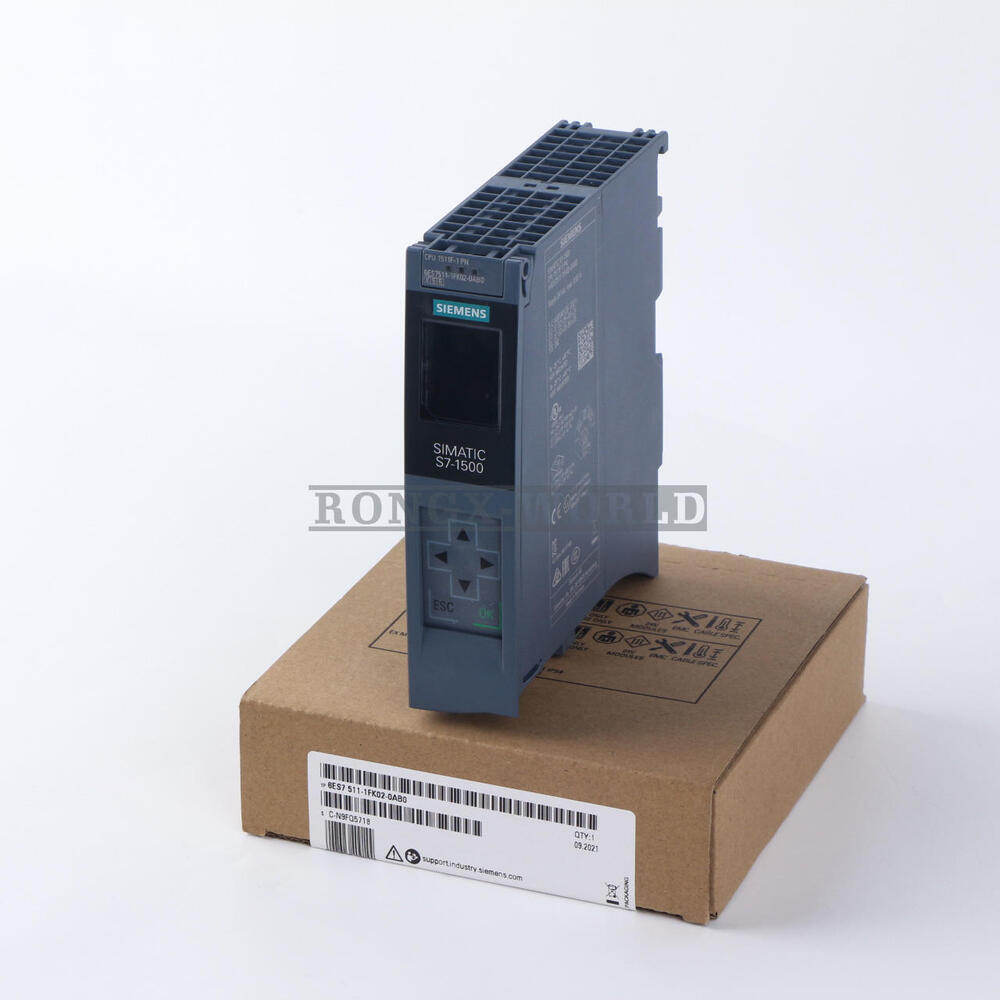 New Siemens S7-1500F, CPU 1511F-1 PN 6ES7511-1FK02-0AB0 6ES7 511-1FK02-0AB0