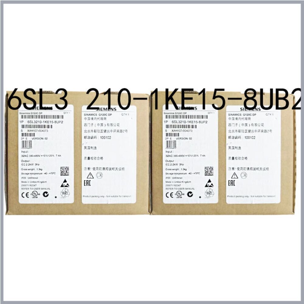 New Siemens G120C RATED POWER 2,2KW 6SL3210-1KE15-8UB2 6SL3 210-1KE15-8UB2