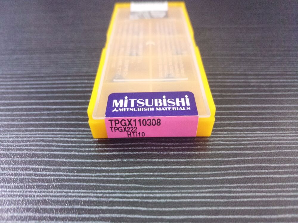 10PCS/Box MITSUBISHI TPGX110308 HTI10 Carbide Insert New In Box UPS / DHL / Fedex