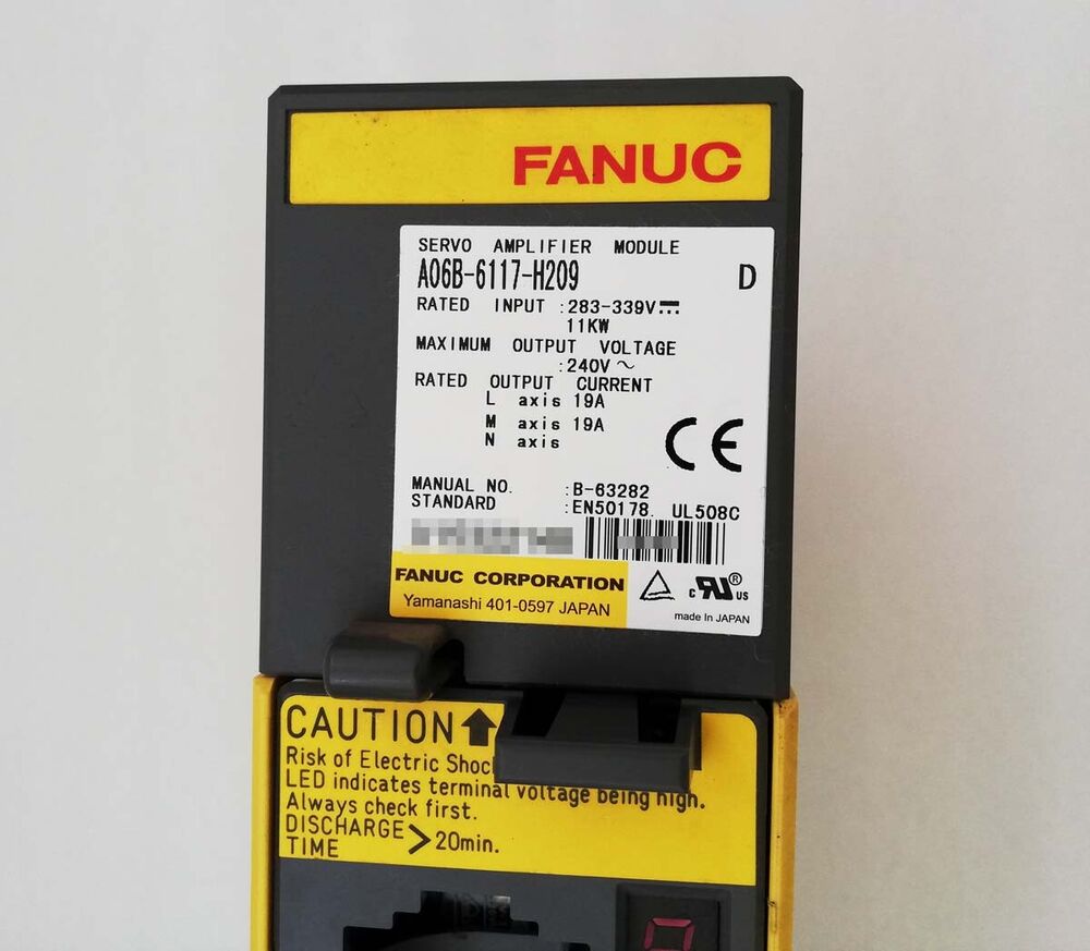 USED FANUC SERVO AMPLIFIER A06B-6117-H209 A06B6117H209 FREE EXPEDITED SHIPPINGDHL / UPS / FedEx