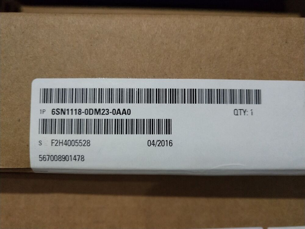Siemens PLC 6SN1118-0DM23-0AA0 New In Box 6SN11180DM230AA0 Expedited Shipping DHL / UPS / FedEx