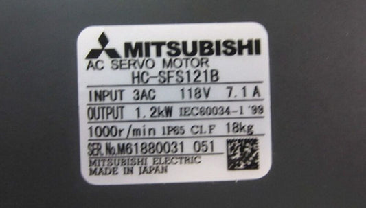 NEW Mitsubishi HC-SFS121B Servo Motor UPS / DHL / Fedex