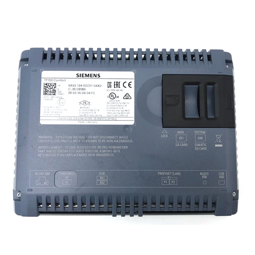 1PCS Siemens HMI 6AV2 124-0GC01-0AX0 6AV2124-0GC01-0AX0 Brand New in box DHL / UPS / FedEx