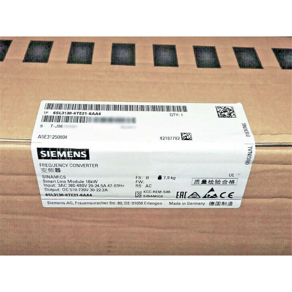 New Sealed Siemens 6SL3130-6TE21-6AA4 Free Shipping