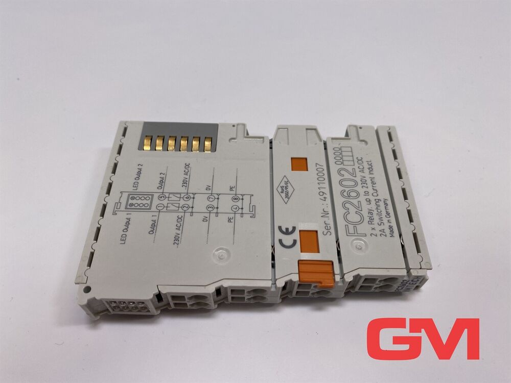 Imtech By Beckhoff 2 X Relay up To 230V AC/Dc FC2602 2A Switching Current
