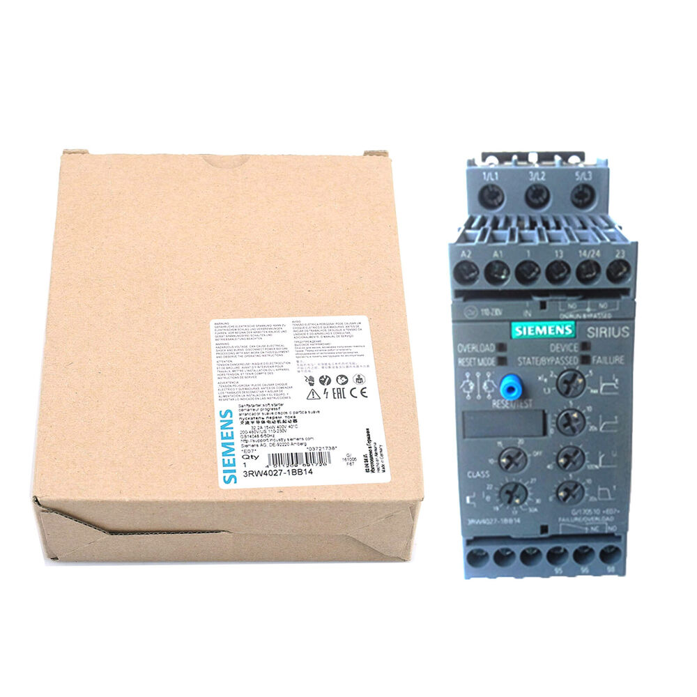 New In Box SIEMENS 3RW4027-1BB14 Soft Starter DHL / UPS / FedEx