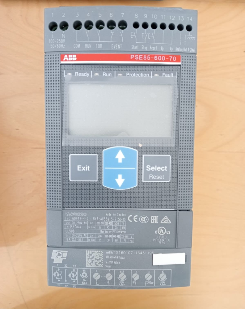 ABB PSE85-600-70 SOFTSTARTER ISFA897108R7000 New