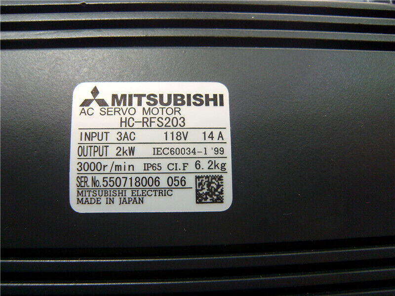 Mitsubishi HC-RFS203 AC Servo Motor HCRFS203 New In Box Expedited Shipping DHL / UPS / FedEx