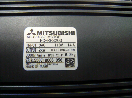 Mitsubishi HC-RFS203 AC Servo Motor HCRFS203 New In Box Expedited Shipping DHL / UPS / FedEx