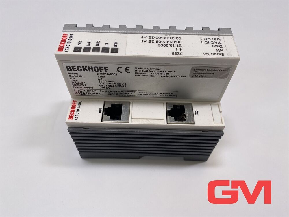 Beckhoff Control Unit CX9010-0001 Grundmodul Set CX9000-N000 Hw 4.1 Unit Module