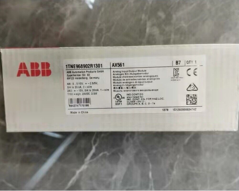 1pc ABB AX561 Analog Input/Output Module 1TNE968902R1301