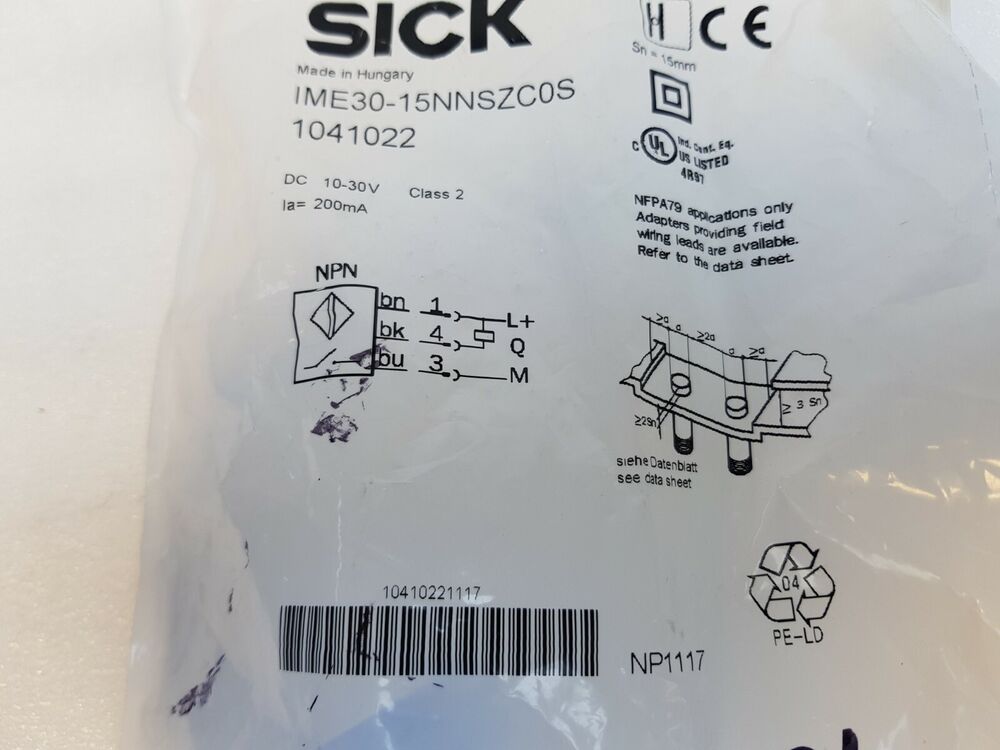 1PC New Sick IME30-15NNSZC0S Proximity Switch IME3015NNSZC0S DHL / UPS / FedEx
