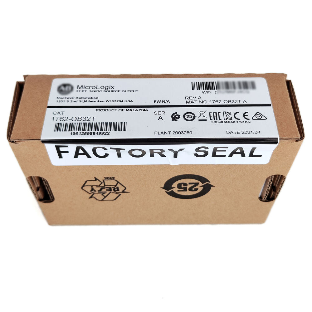 New Factory Sealed 1762-OB32T SER A MicroLogix 32 Point D/O Module 1762OB32T AB Fedex or DHL