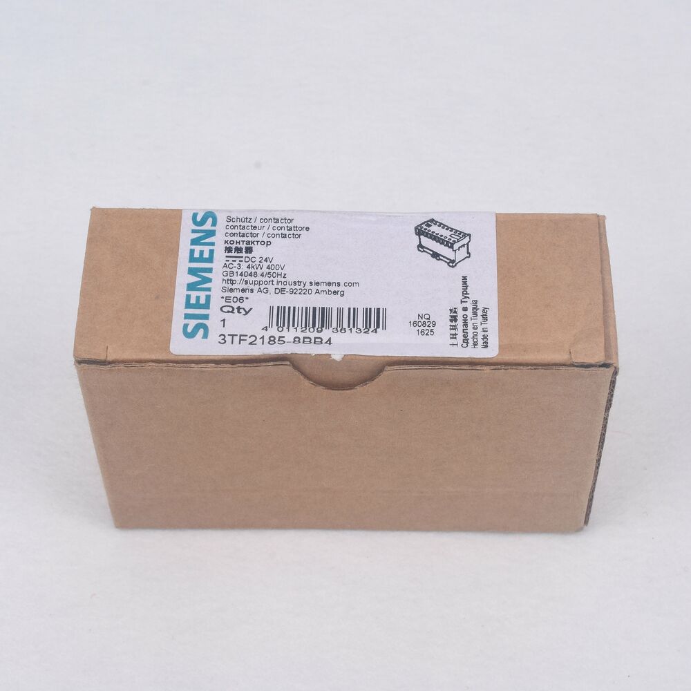1PC Siemens 3TF2185-8BB4 Contactor 3TF21858BB4 New In Box Expedited Shipping DHL / UPS / FedEx