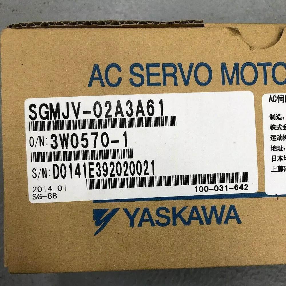 1PC New Yaskawa SGMJV-02A3A61 Servo Motor Expedited Shipping SGMJV02A3A61