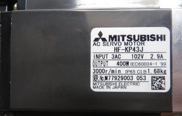 MITSUBISHI AC SERVO MOTOR HF-KP43J HFKP43J NEW ORIGINAL FREE EXPEDITED SHIPPING DHL / UPS / FedEX