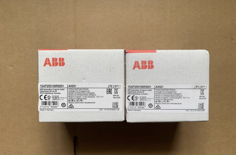 One ABB 1SAP250100R0001 AX521 Analog Input Module New In Box Expedited Shipping