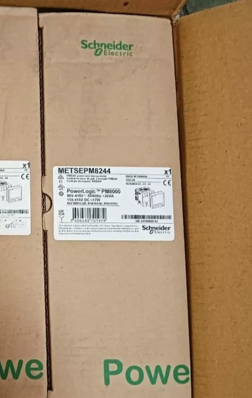 METSEPM8244 Power Quality Meter PowerLogic PM8000 Transducer & Remote Display UPS / DHL / Fedex
