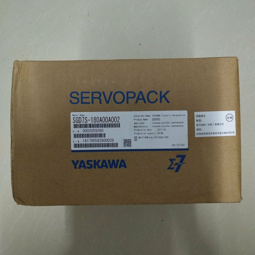 1PC New Yaskawa SGD7S-180A00A002 Servo Motor Expedited Shipping
