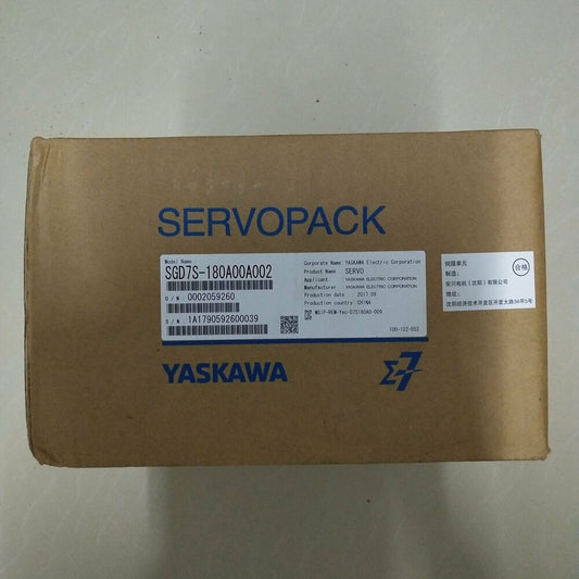 1PC New Yaskawa SGD7S-180A00A002 Servo Motor Expedited Shipping