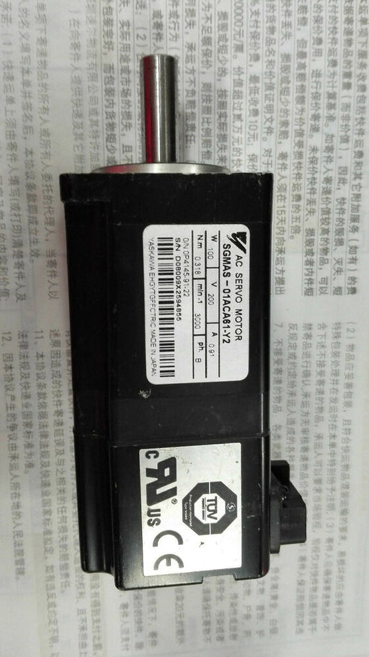 1PC New Yaskawa SGMAS-01ACA61-Y2 Servo Motor Expedited Shipping