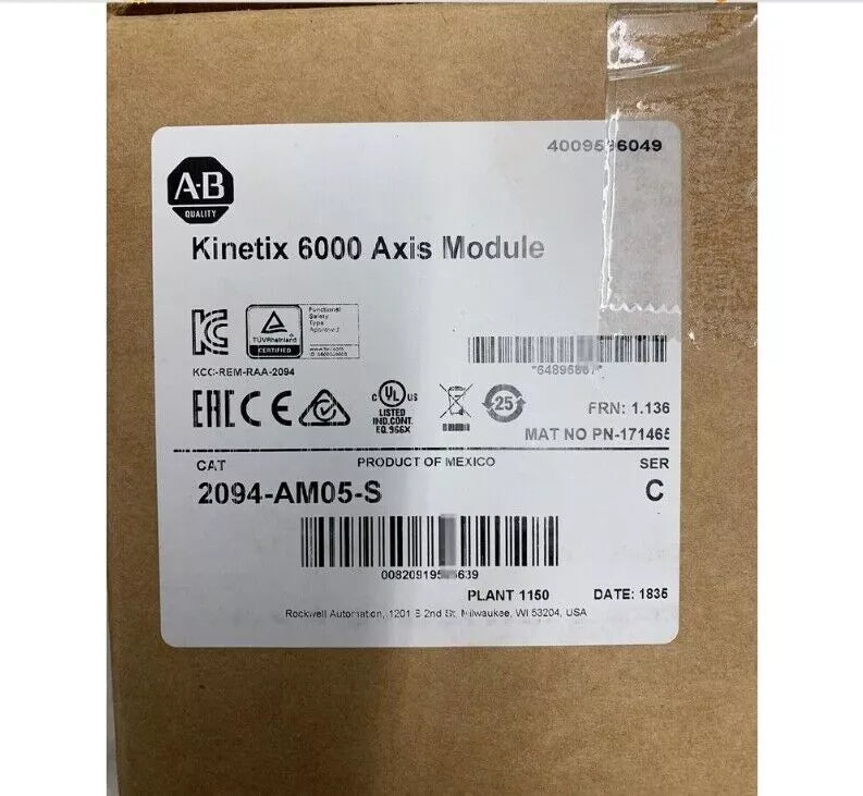 Allen Bradley 2094-AM05-S Series C Axis Module V1.136 Kinetix 6000 DHL / UPS / FedEx