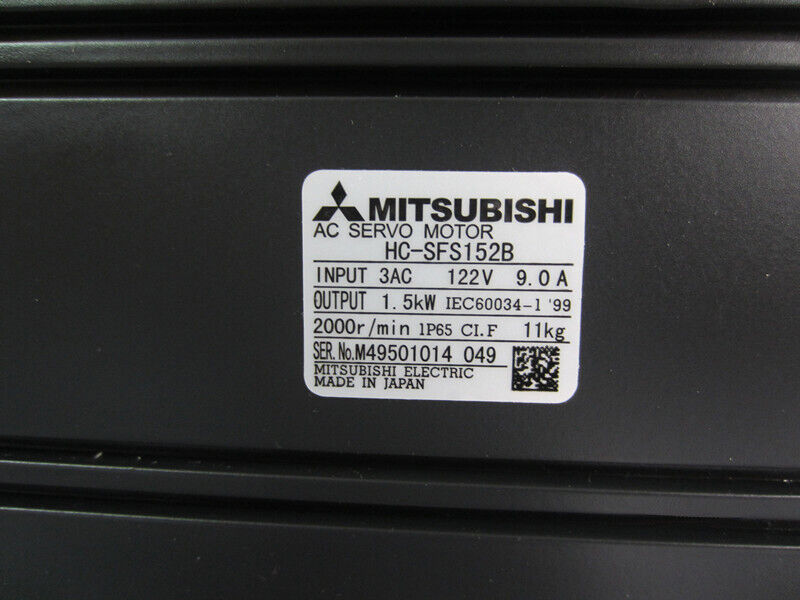 NEW MITSUBISHI AC SERVO MOTOR HC-SFS152B HCSFS152B FREE EXPEDITED SHIPPING DHL / UPS / FedEx