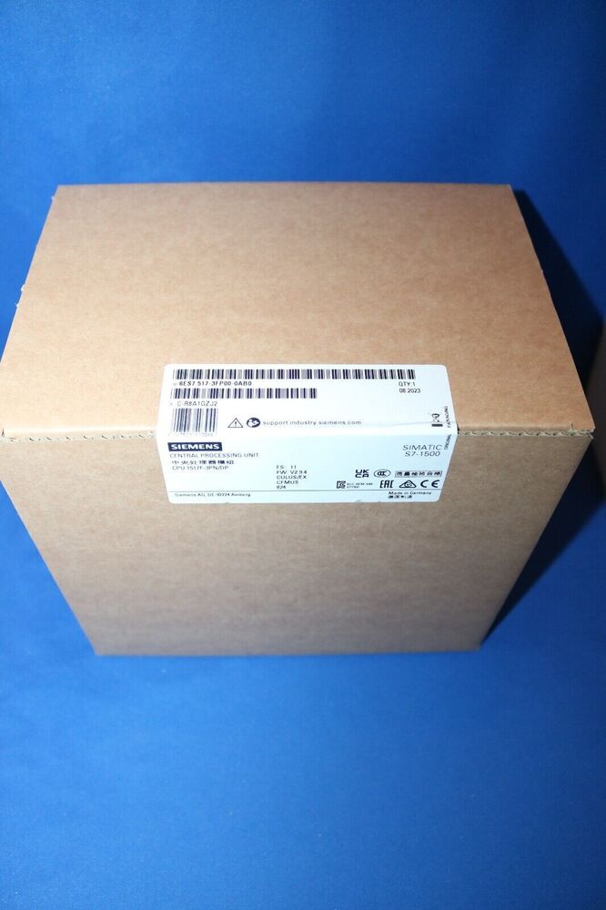 New Siemens 6ES7 517-3FP00-0AB0 6ES7517-3FP00-0AB0 S7-1500F, CPU 1517F-3 PN/DP