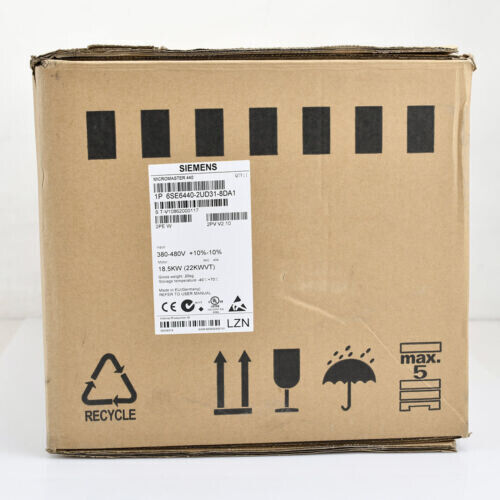New Siemens 6SE6440-2UD31-8DA1 Inverter 6SE64402UD318DA1 Expedited Shipping Fedex / DHL