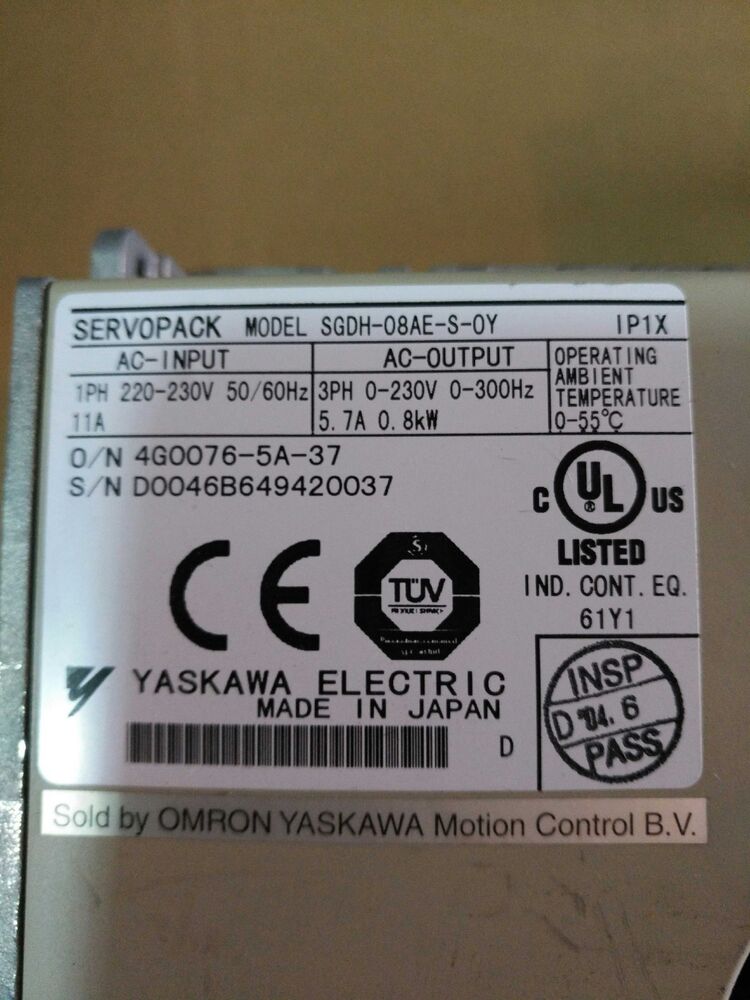1PC New Yaskawa SGDH-08AE-S-OY Servo Driver Expedited Shipping