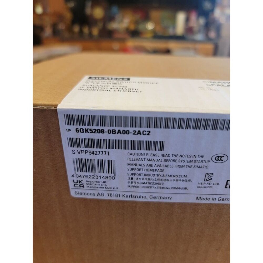 New Siemens 6GK5208-0BA00-2AC2 SCALANCE XC208 manageable 6GK5 208-0BA00-2AC2