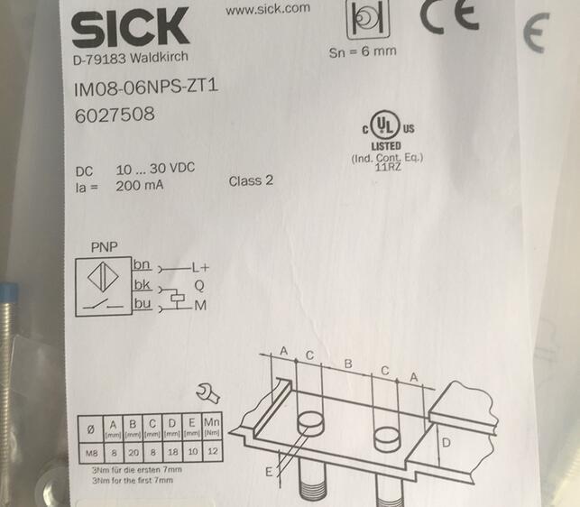 1PC New Sick IM08-06NPS-ZT1 Proximity Sensor IM0806NPSZT1 DHL / UPS / FedEx