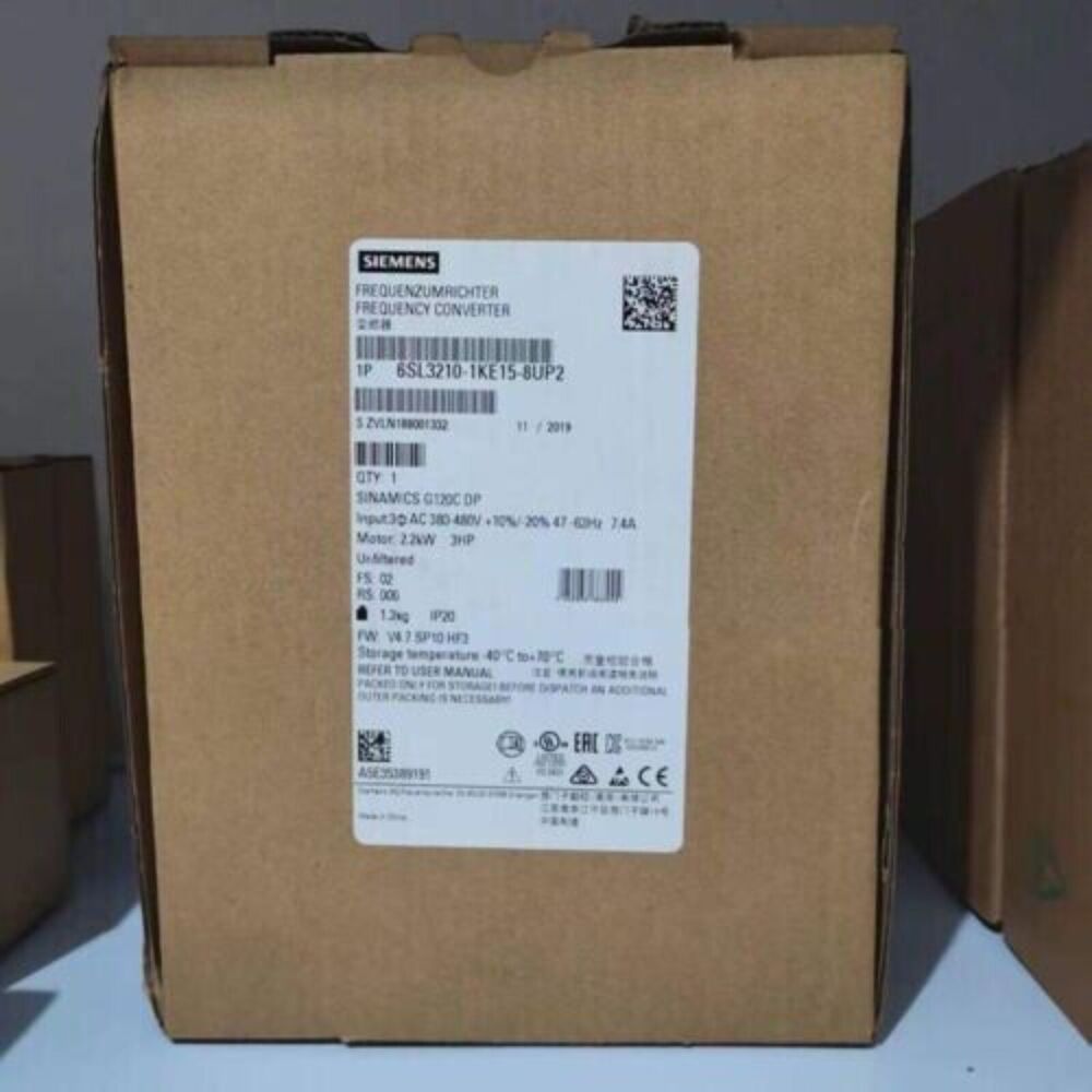 New Siemens 6SL3 210-1KE15-8UP2 6SL3210-1KE15-8UP2 G120C RATED POWER 2,2KW