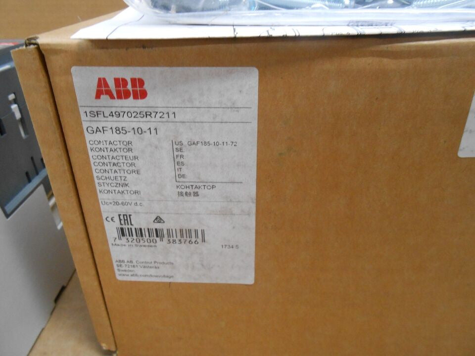 ABB contactor GAF185-10-11 100-250V AC/DC brand new