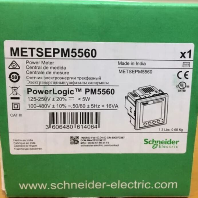 1PC New Schneider METSEPM5560 PowerLogic Power Meter Expedited Shipping DHL / UPS / FedEX