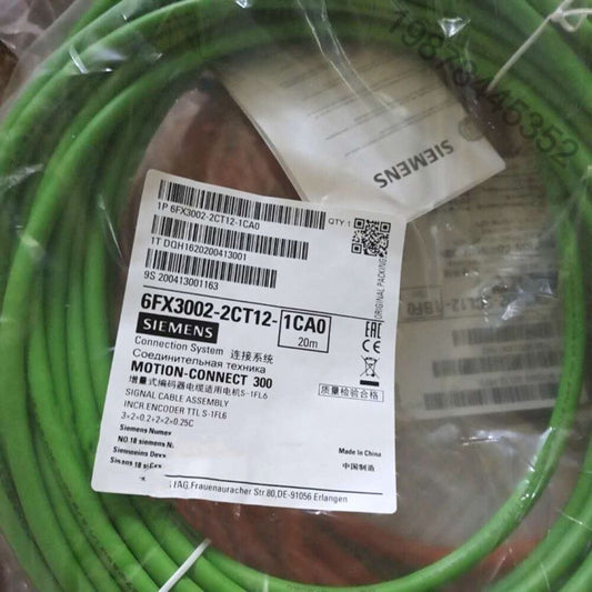 NEW 20m Siemens 6FX3002-2CT12-1CA0 S-1FL6 Motor Incremental Encoder Cable DHL / UPS / FedEx