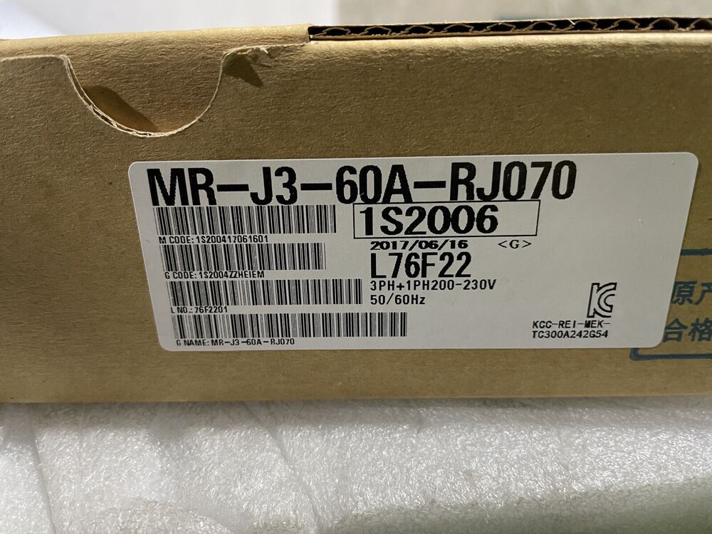 Mitsubishi Electric Servo Drive MR-J3-60A-RJ070 1 Year Warranty Fast Shipping UPS / DHL / Fedex