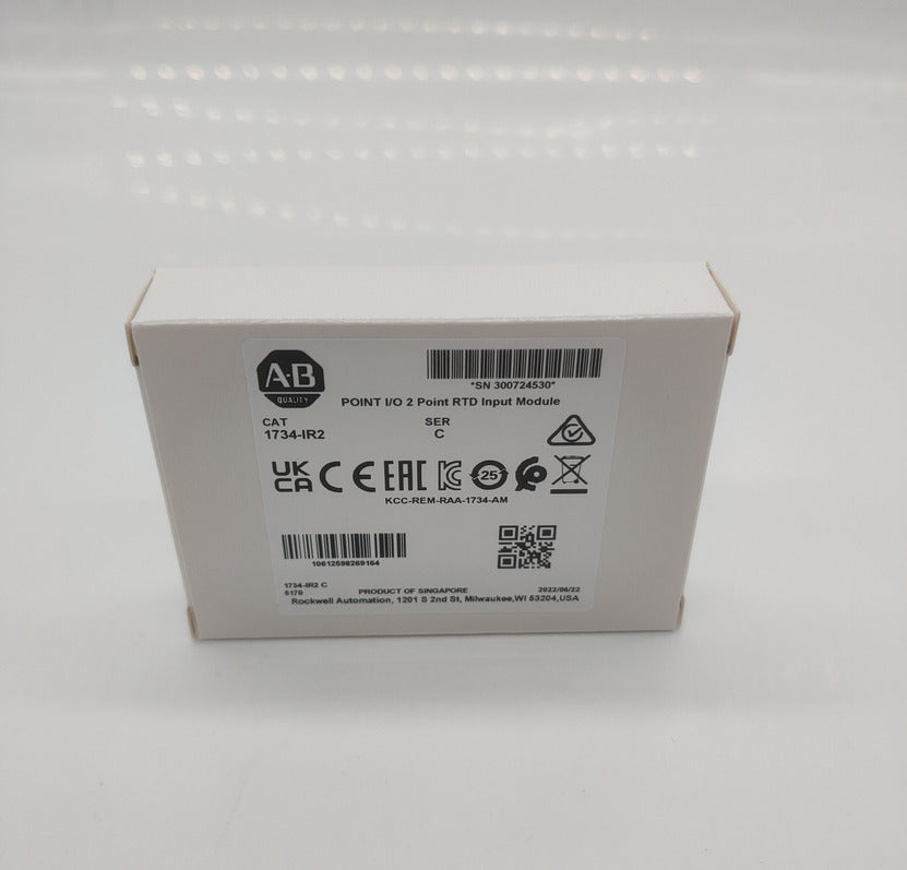 2023 New Surplus Sealed AB 1734-IR2 SER C POINT I/O 2 Point RTD Input Module DHL / UPS / FedEx