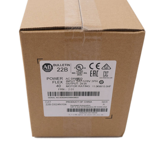 2022 Sealed Allen-Bradley 22B-D024N104 /A Powerflex 40 AC Drive 15HP 22BD024N104 UPS / DHL / Fedex