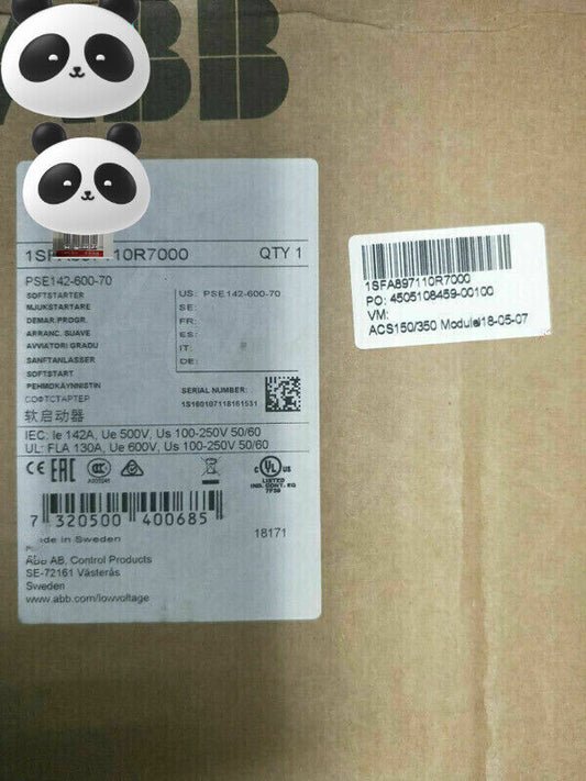 PSE142-600-70 ABB Soft Starter Launcher Brand New in Box Fast Shipping 1pcs