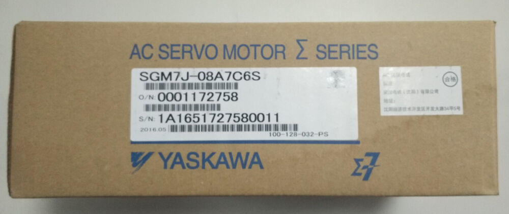 1PC New Yaskawa SGM7J-08A7C6S Servo Motor Expedited Shipping SGM7J08A7C6S