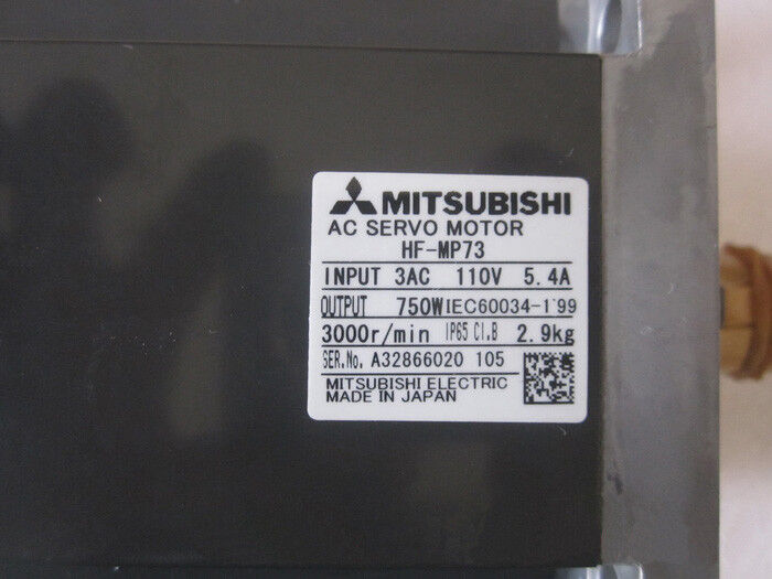 1PC MITSUBISHI AC SERVO MOTOR HF-MP73 HFMP73 NEW ORIGINAL FREE EXPEDITED SHIP DHL / UPS / FedEx