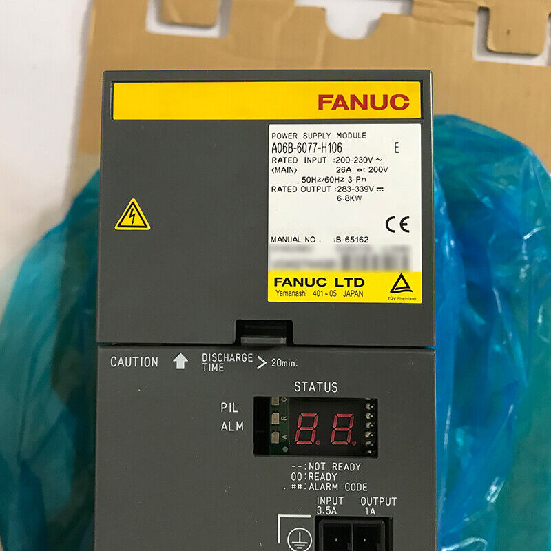 NEW ORIGINAL FANUC POWER SUPPLY MODULE A06B-6077-H106 FREE EXPEDITED SHIPPINGDHL / UPS / FedEx
