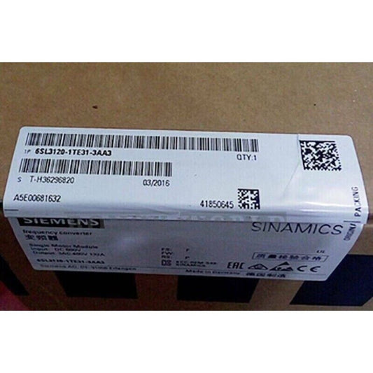New Siemens 6SL3120-1TE31-3AA3 6SL3 120-1TE31-3AA3 S120 SINGLE MOTOR MODULE