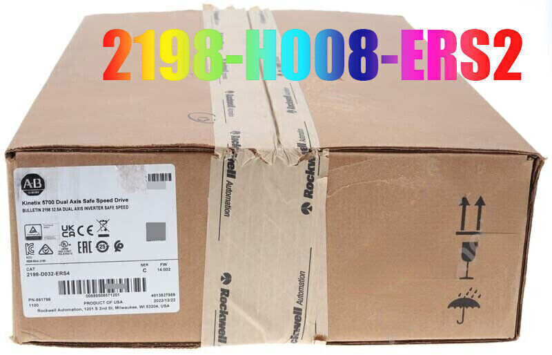 Allen-Bradley 2198-H008-ERS2 New Ser A Kinetix 5500 6.3 Amp Servo Drive DHL / UPS / FedEx