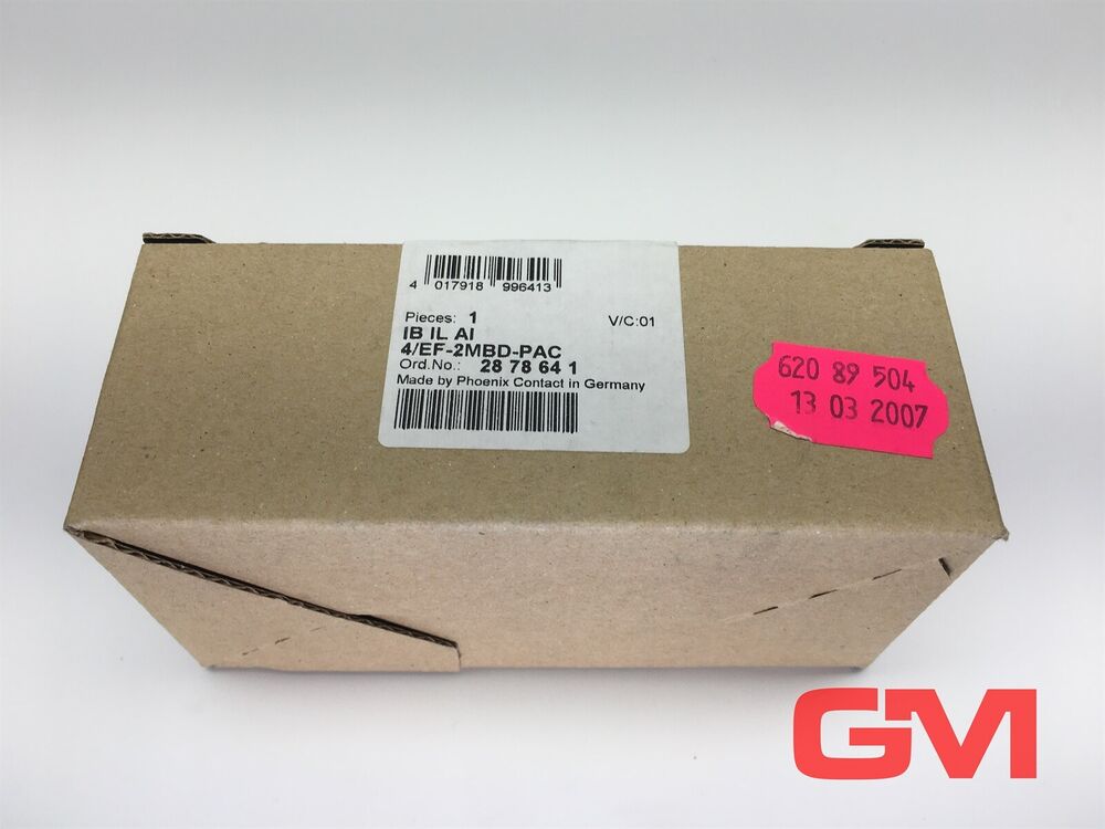Phoenix Contact Inline Clamp IB IL AI 4/EF-2MBD-PAC Inline Terminal 28 78 64 1